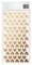Dear Lizzy Fine & Dandy Thickers Alpha Stickers 5.5x11 2/Pkg-Sparkling Hearts/Gold Foiled Chipboard